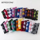 Носки унисекс из чесаного хлопка, модные удобные повседневные длинные носки в стиле хип-хоп для мужчин, с листьями, кленовыми листьями, для выпускного, для осени и зимы