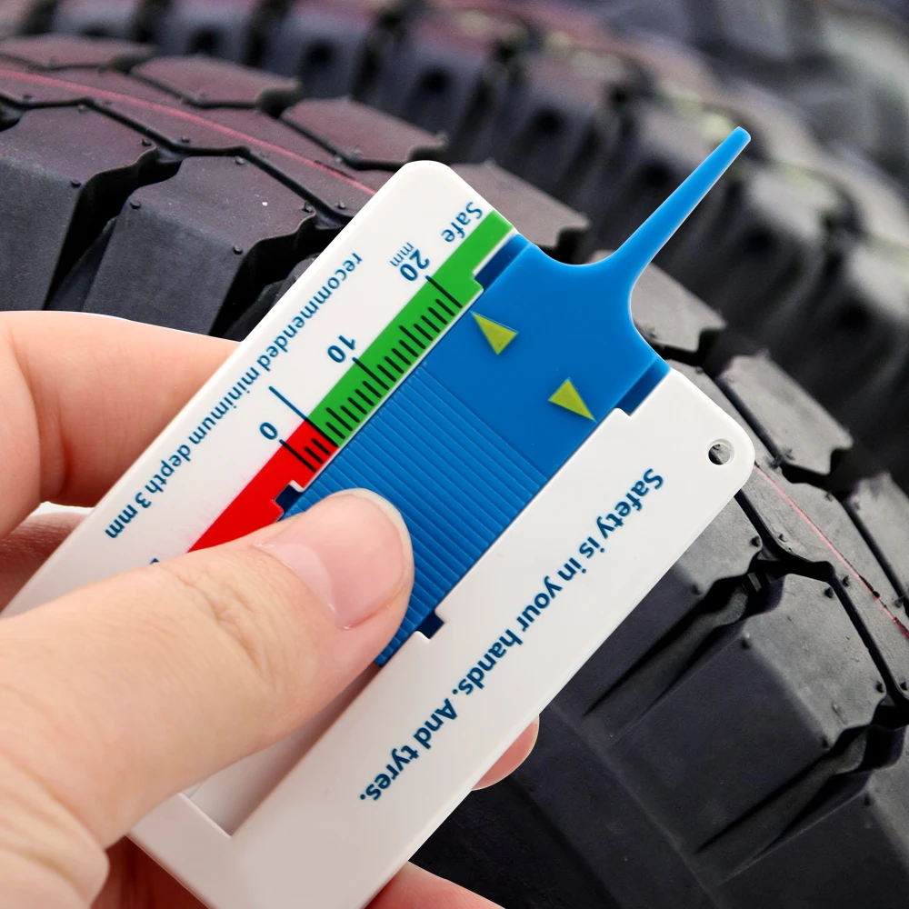

Tread Piece Caliper Gauge Cursor Depth Caliper Tire Pattern Depth Gauge 0-20mm Mini Portable Tool for Car Repair