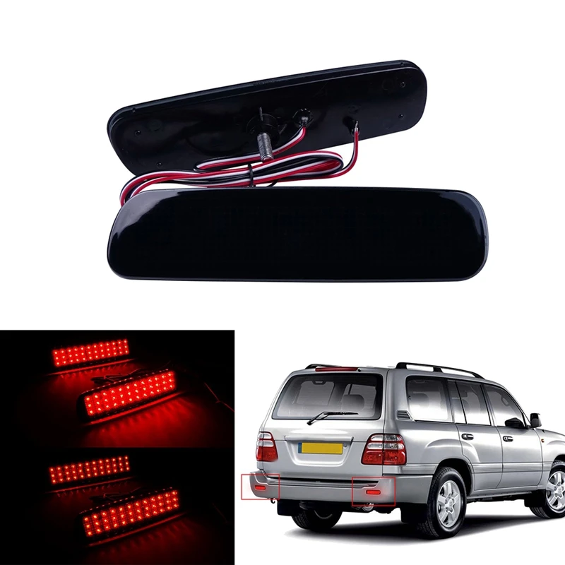 

Car LED Bumper Reflector Tail Stop Brake Light for Toyota Land Cruiser 98-07 Lexus LX470
