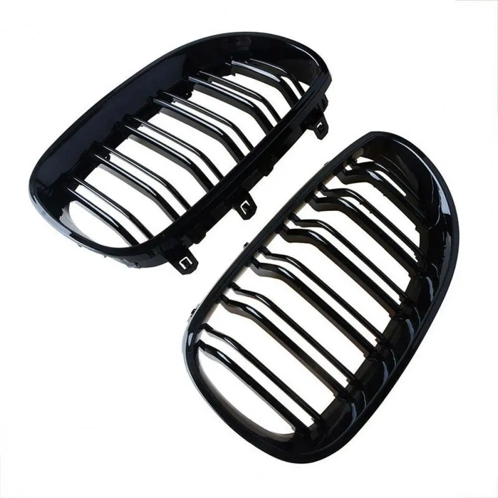

ABS 1 Pair Grille Easy to Install Glossy Vehicle Front Grill 51712155446/51712155447/51137065701 for BMW E60 2004-2009
