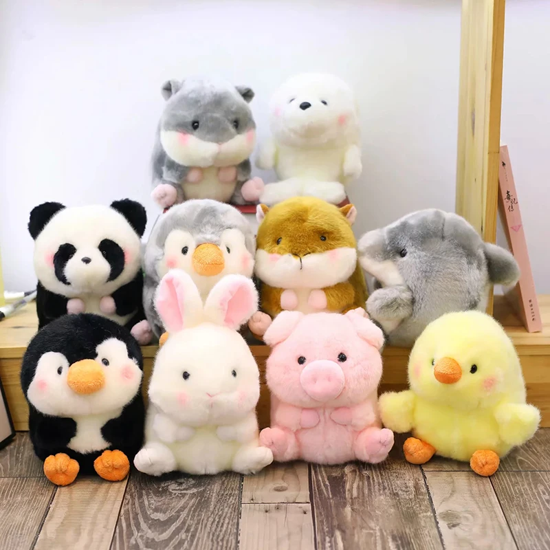 Мягкий Животные Мягкие плюшевые игрушки Kawaii Плюшевые круглый Форма риa Пингвин
