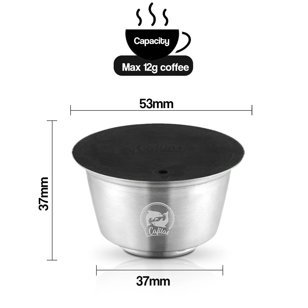 Капсулы для кофе из нержавеющей стали, капсулы для Nescafe dolcee Gusto Lumio многоразового использования, кофейные фильтры для многократного использования