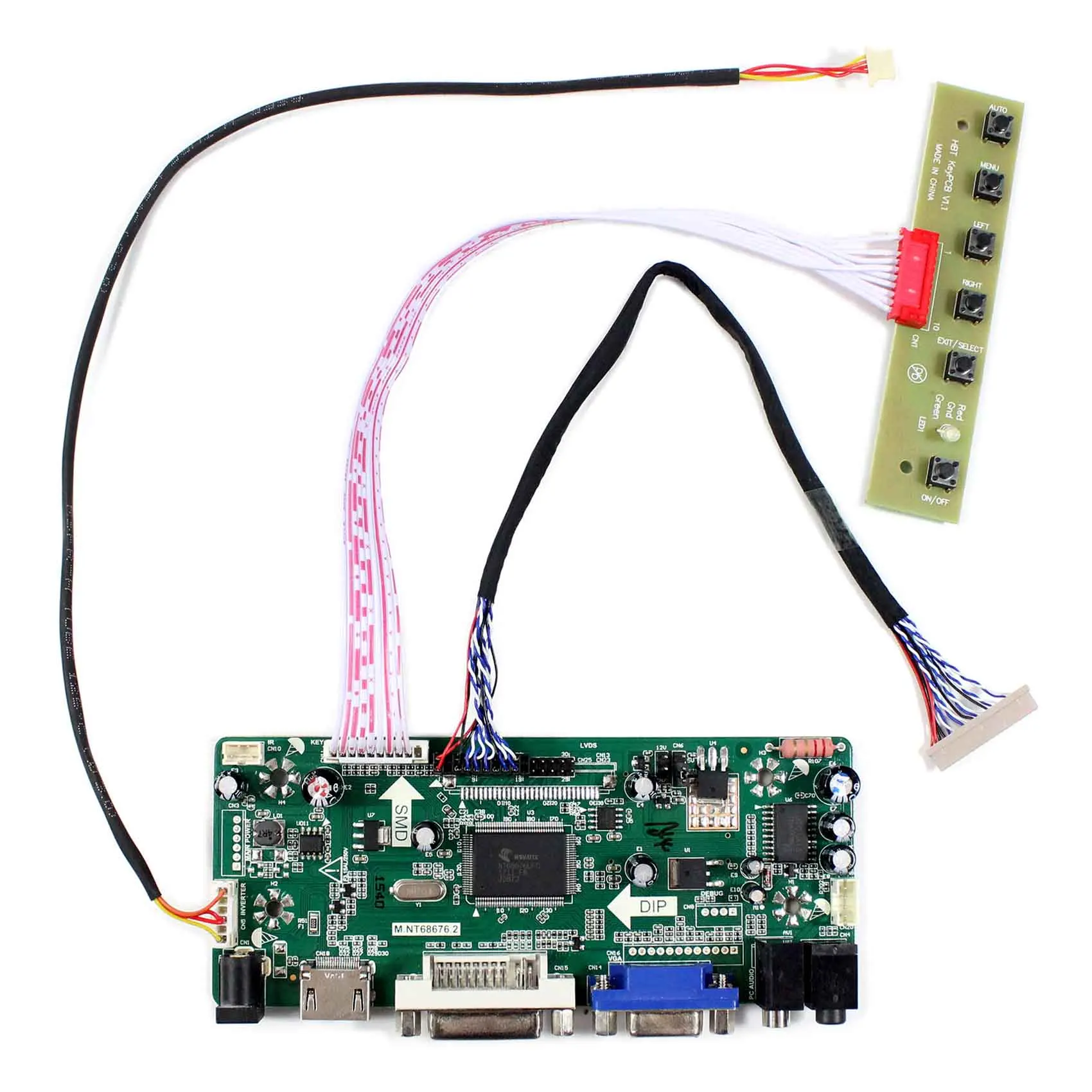 

H DMI DVI VGA LCD Controller Board For 15" G150XAN02.1 1024x768 LCD Screen