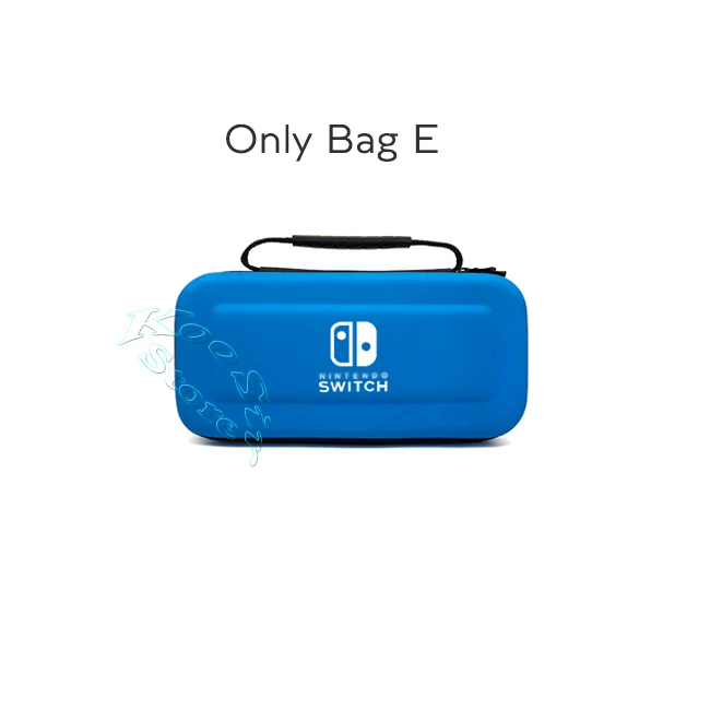 Only BAG E Аксессуары для переключателей, чехол для переноски, защитная пленка для экрана, Жесткий Чехол для ПК, колпачки для большого пальца nintendo Switch, ручная сумка для nintendo switch - Цвет: Only BAG E