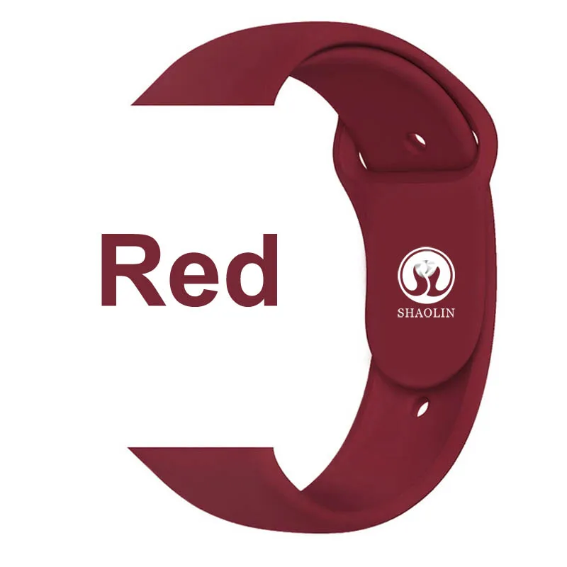 Red Мягкий силиконовый сменный спортивный ремешок для 38 мм apple Watch Series1 2 42 мм наручный браслет ремешок для часов apple Sports Edition - Цвет: Red
