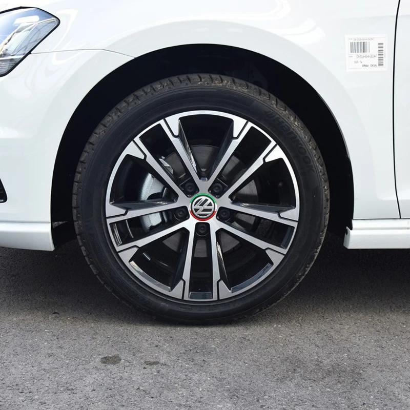 4 шт. Декоративные наклейки для центра колеса автомобиля подходят Volkswagen VW Golf 5 6 Polo