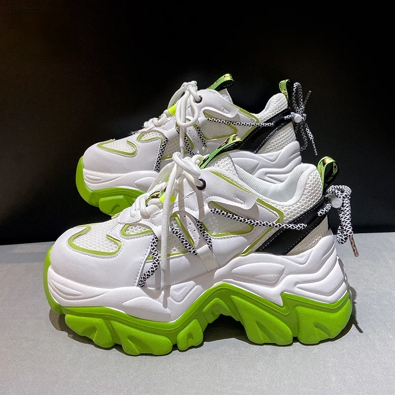 

2021 Fashion Designer Sneakers Women Casual Platform Shoes New Thick Bottom Sport Trainers Female Chunky Sneakers Women Basket