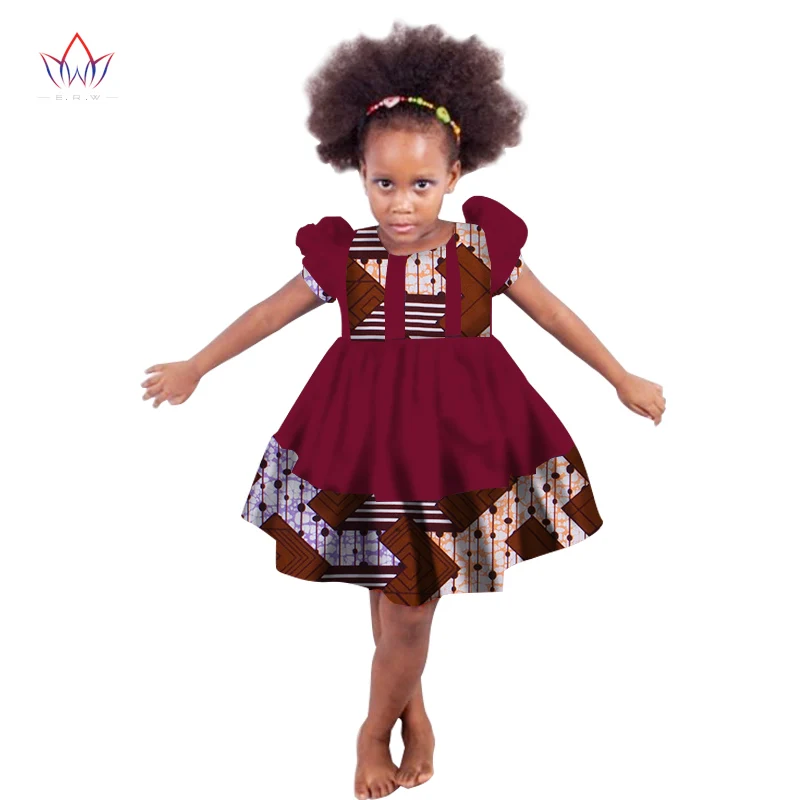 АФРИКАНСКАЯ ДЕВУШКА Костюмы дети Дашики традиционные хлопок Платья для женщин