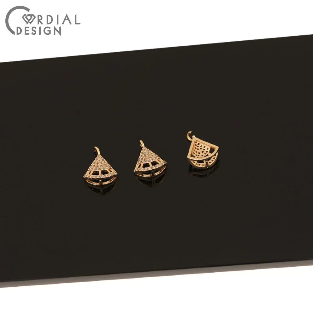 

Cordial Design 50Pcs 10*13MM Jewelry Findings & Components/CZ Pendant/Hand Made/DIY Earrings Making/Jewelry Accessories/Charms