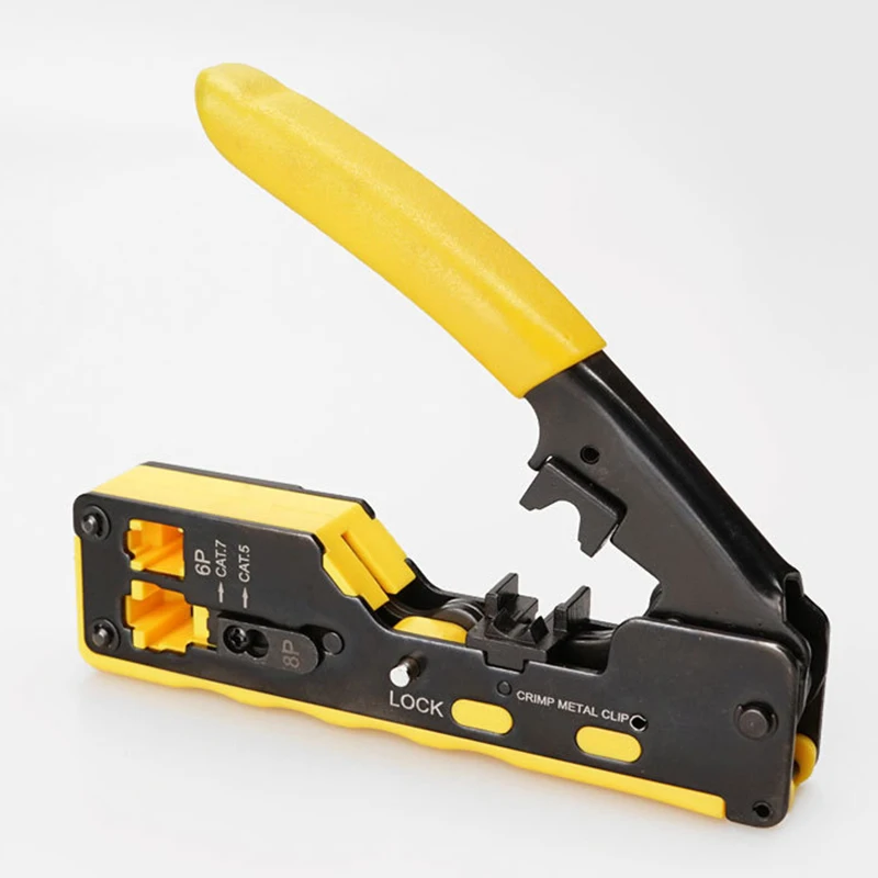 oullx ez cat7 rj45 crimper hand network tools pliers rj12 cat5 cat6 8p8c cable stripper pressing clamp tongs clip multi function free global shipping
