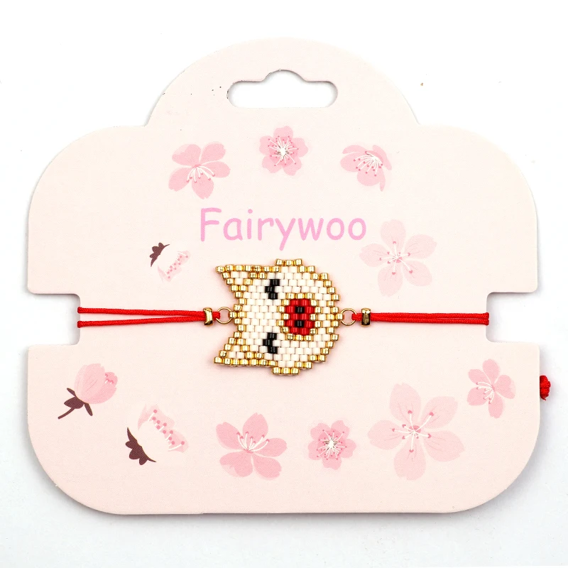 FAIRYWOO Miyuki браслет для женщин милая Подвеска со свиньей заполнения ювелирные