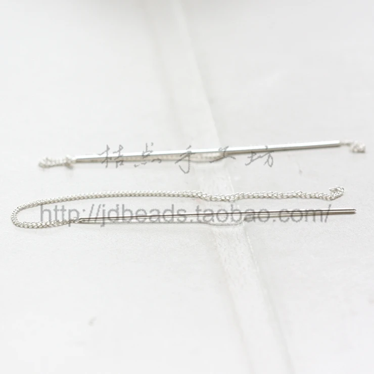 2 шт. (одна пара) позолоченные серьги премиум-класса с цепочкой-серьги-линия-звено