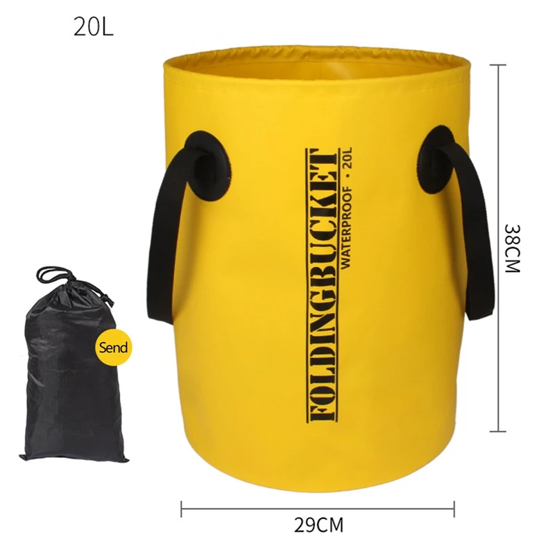 

Outdoor Foot Bath Bag Foldable Travel Laundry Tub Dormitory Simple Foot Washing Bucket Car Washing Bucket