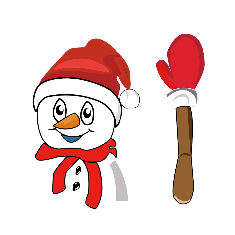 Мультфильм Санта Клаус Наклейки &quotСанта Клаус&quot Домашний Декор стены Рождество