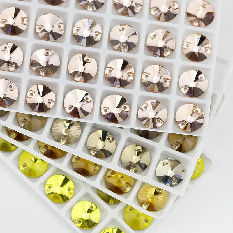 Бусины для одежды сделай сам кристалл двойное стекло ручная работа круглые