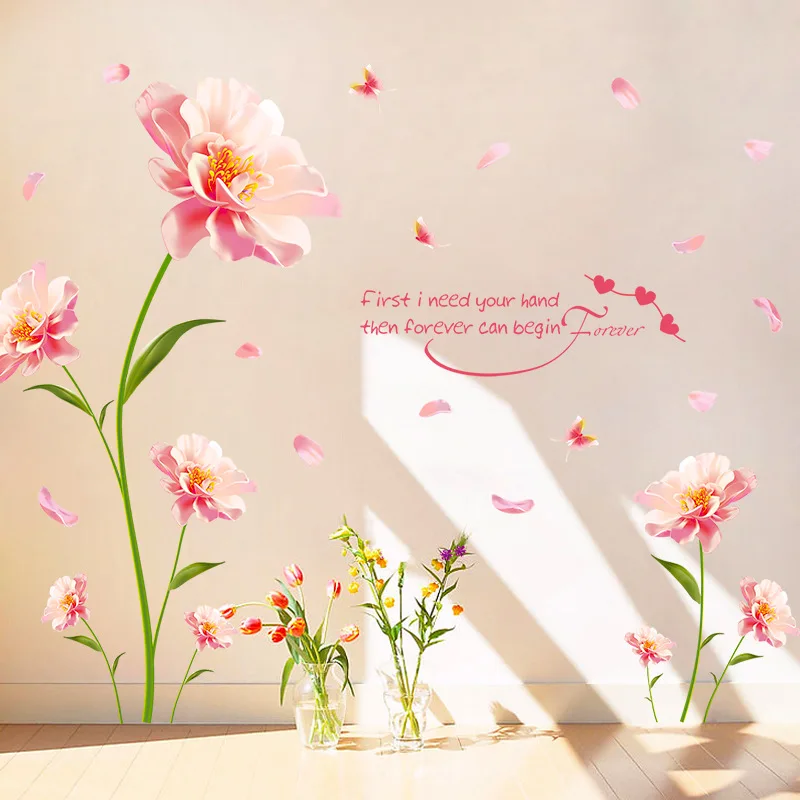 

Fresh wall sticker bedroom living room TV sofa background decoration sticker