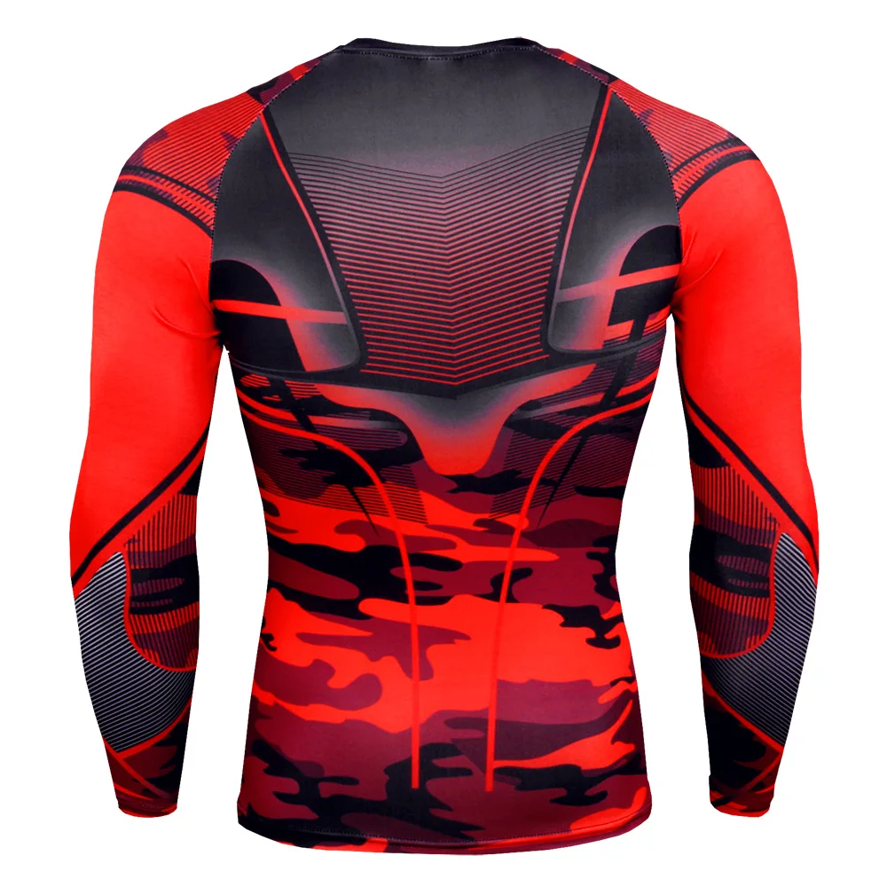 Компрессионная облегающая футболка с длинным рукавом мужская спортивная