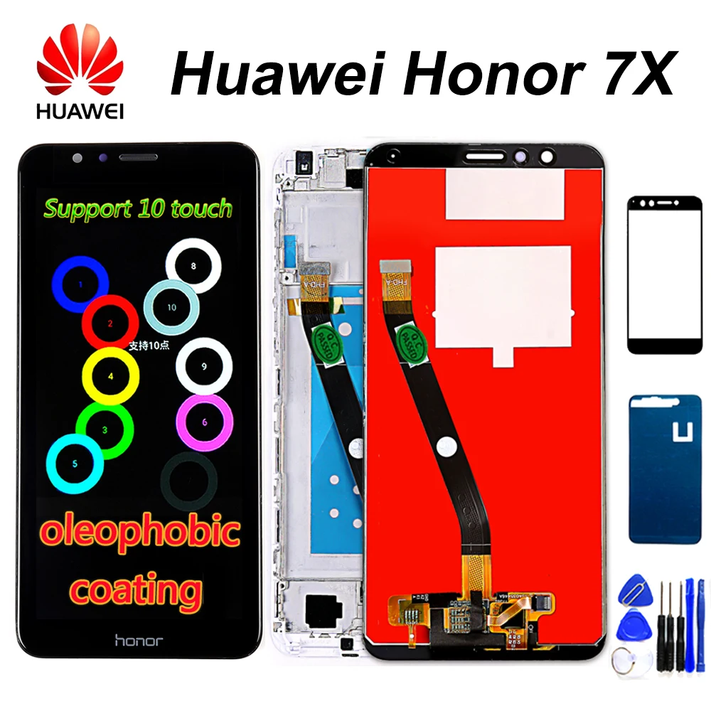 Оригинальный ЖК дисплей Huawei Honor 7X сенсорный экран дизирующая рамка в сборе 5 93