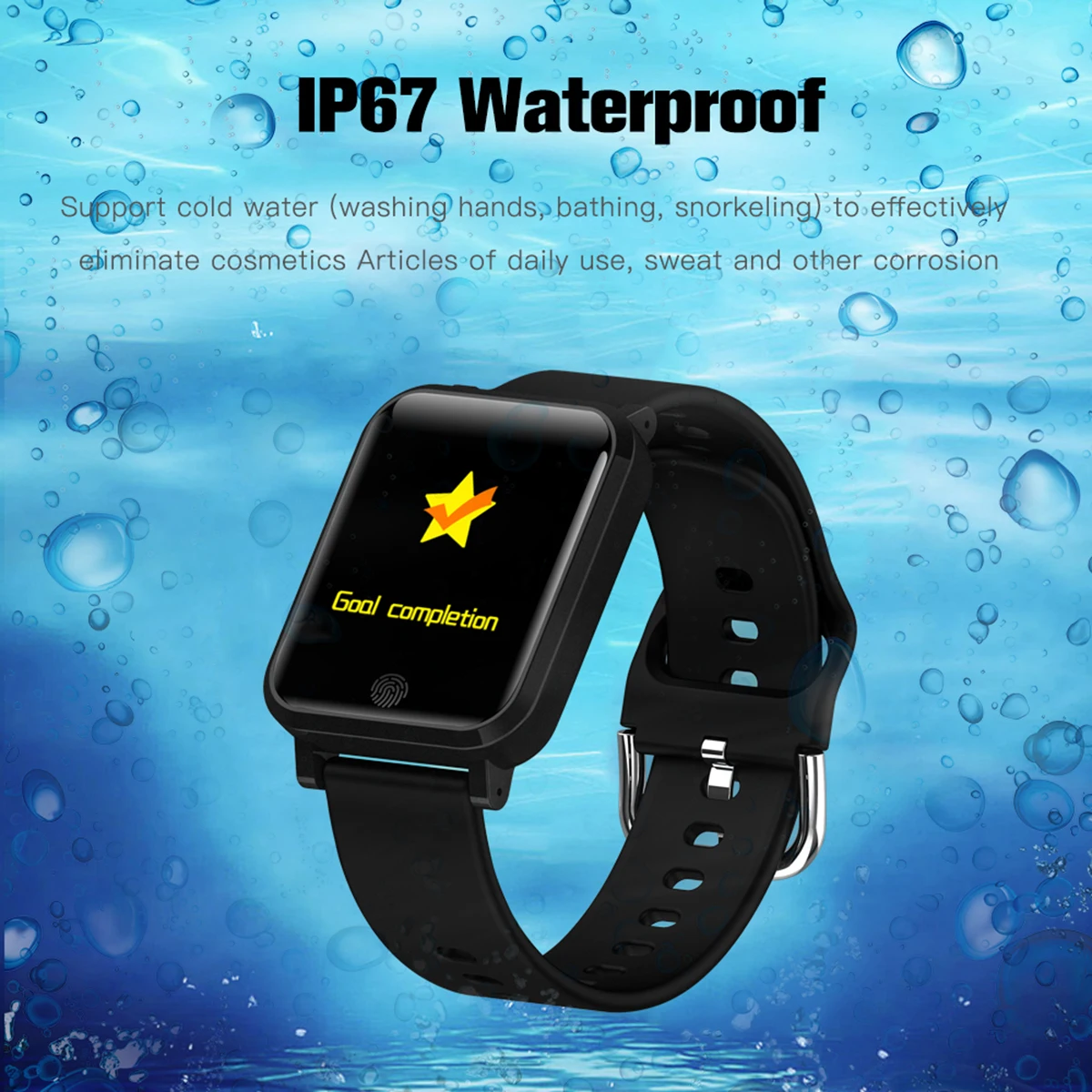 

Smart Bracelet Temperature Monitor Waterproof Sport Smartwatch Thermometer Smart Watch Heart Rate Blood Pressure Sleep Monitor
