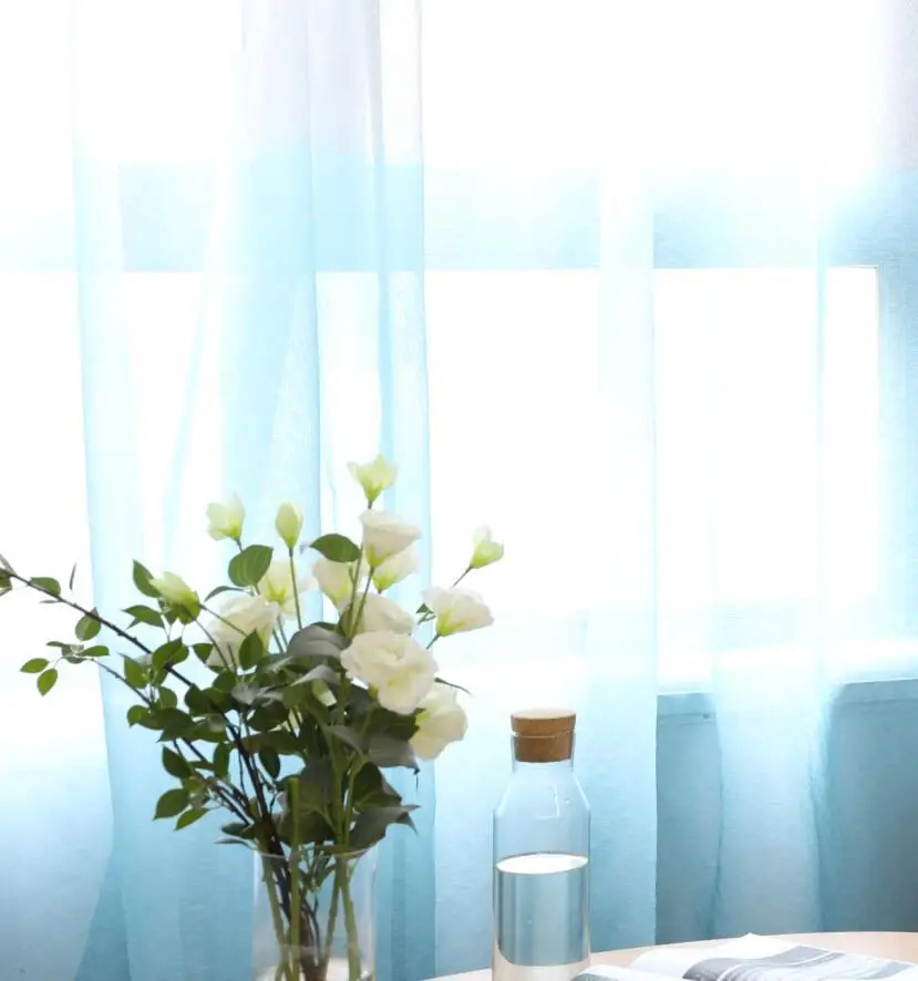 

Nordic Style Curtain Shading Bedroom Color Stitching Living Room-Duty Light-Blocking Window Shades Finished Simple Modern