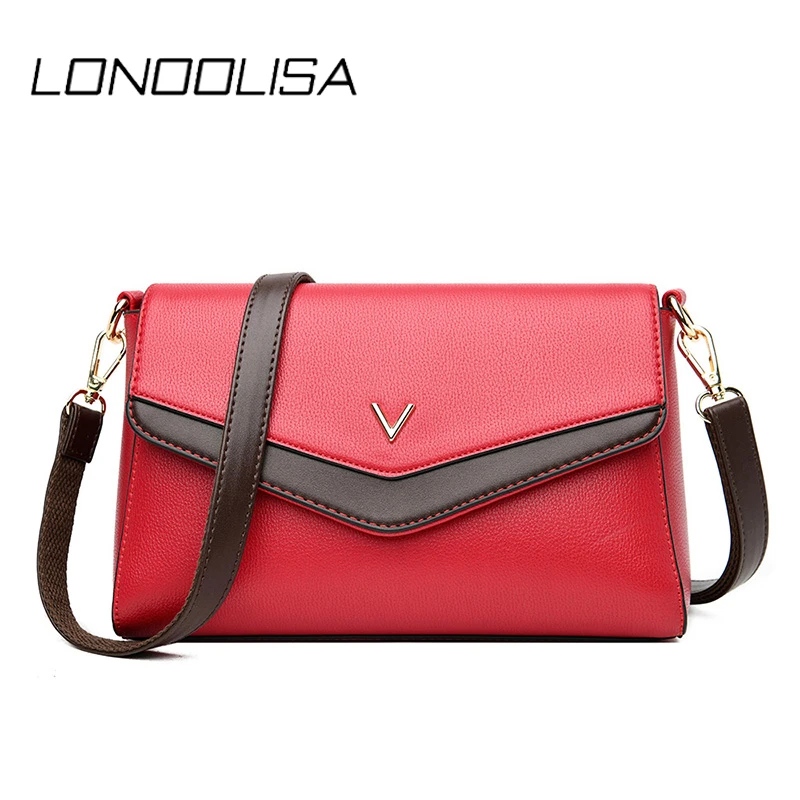 LONOOLISA маленькие повседневные сумки через плечо из мягкой кожи для женщин 2020
