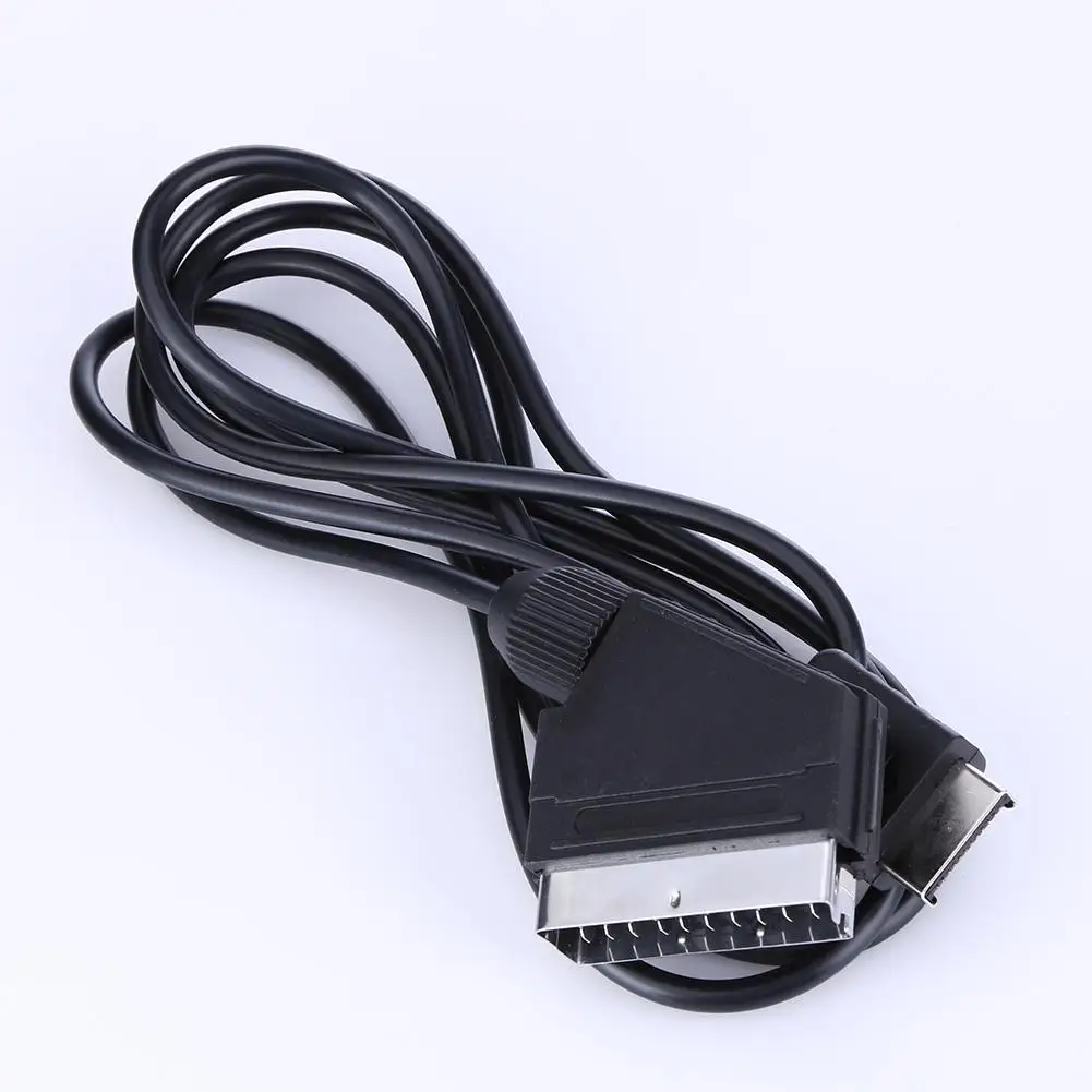 1 8 m RGB Scart кабель для ps2 SCART ТВ AV привести PAL консольный Шнур Playstation PS1 PS2 PS3 тонкая