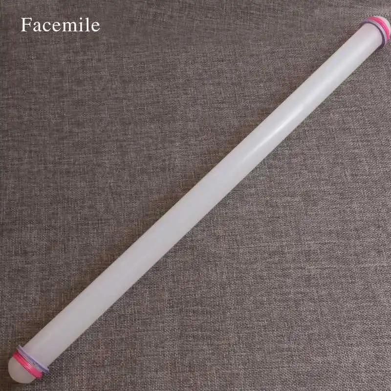

Non-stick Glide Plastic White Rolling Pin Decorating Gift Fondant Roller