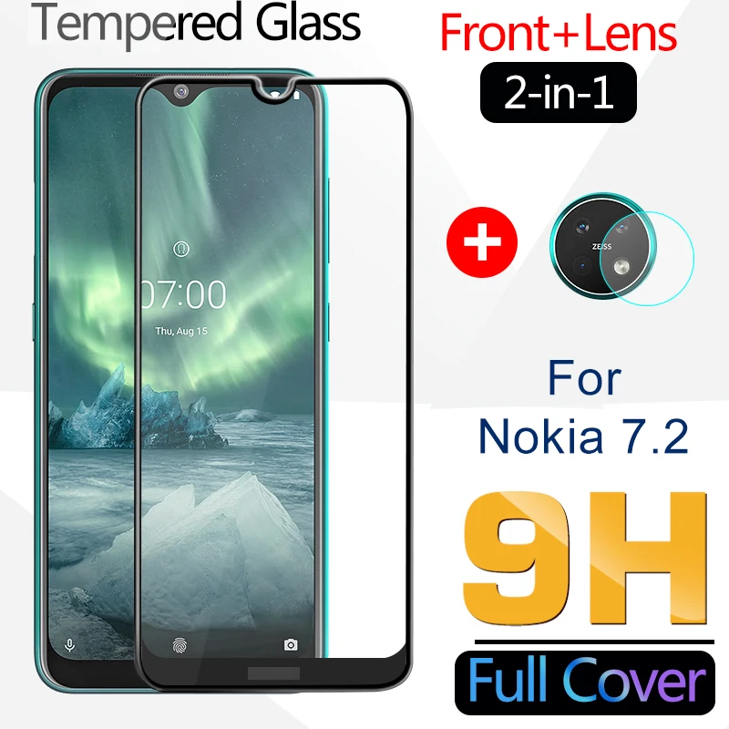 Защитное стекло для Nokia 7 2 6 3 в 1 | Мобильные телефоны и аксессуары