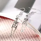 Женские винтажные серьги в стиле панк, серьги-подвески в форме черепа в античном стиле, подарок на Хэллоуин, 2020