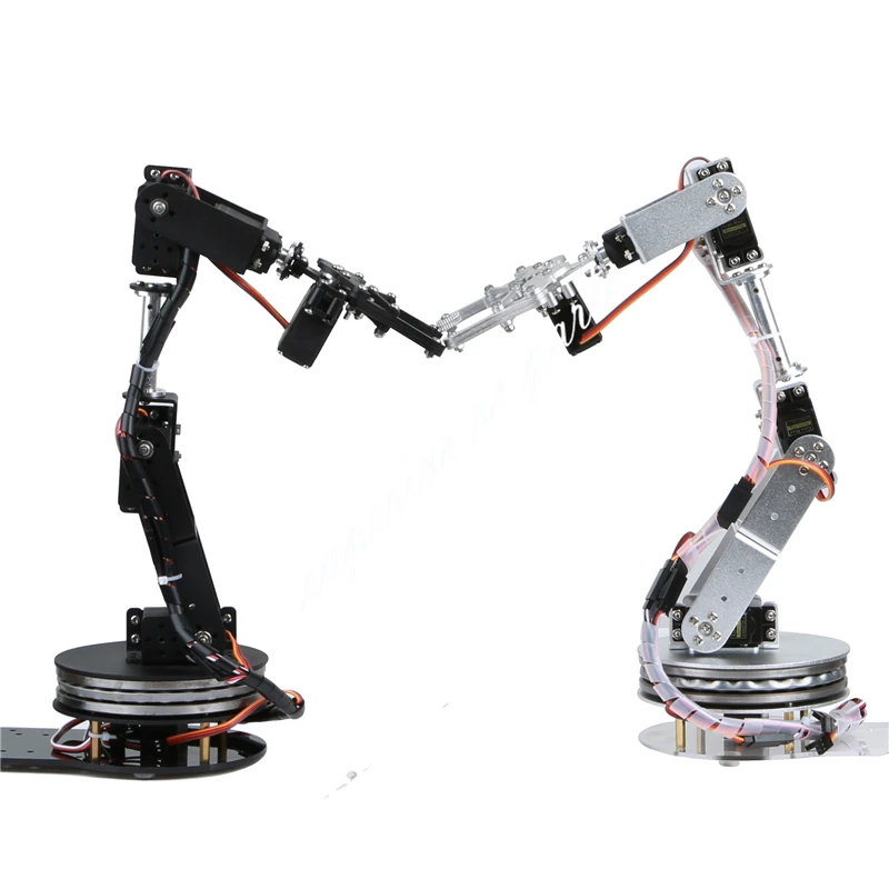 Arduino Robot 6 dof, Алюминиевый зажим коготь крепление Механическая Роботизированная рука сервоприводы металлический Сервоприводы с вращающимся фланцем база скидка 20