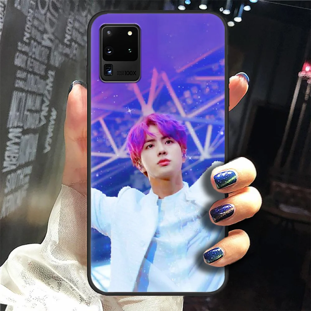 

Bangtan Boys Kim Seok Jin Phone Case Cover Hull For Samsung Galaxy S 6 7 8 9 10 e 20 Edge Note 8 9 10 Plus black Bumper 3D Back