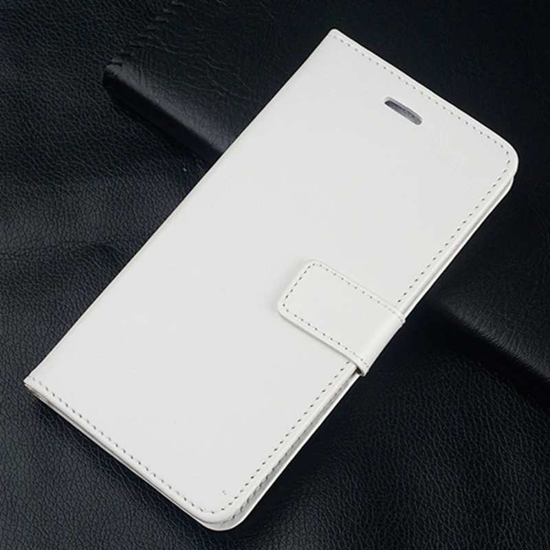White Роскошный кожаный чехол для huawei Y9 Y5 Y6 Y7 Prime Pro Y6 Y5 Y6 II 2 Y5II Y6II Роскошный кожаный чехол-книжка с бумажником в мягкой обложке - Цвет: White