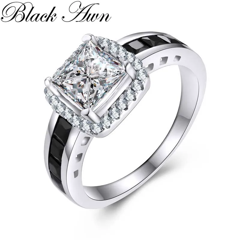 925 Sterling Silver Jewelry Trendy Wedding Rings for Women Engagement Ring Femme Bague Bijoux Anillos De Plata 925 De Ley C192