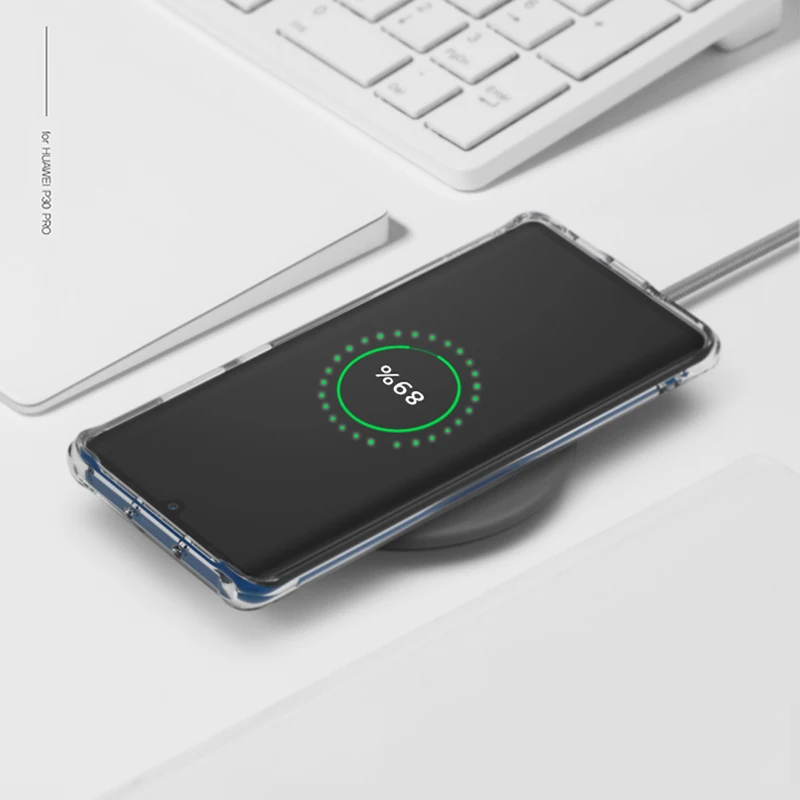 Роскошный прозрачный противоударный чехол для телефона Huawei P40 Pro P30 с защитой от