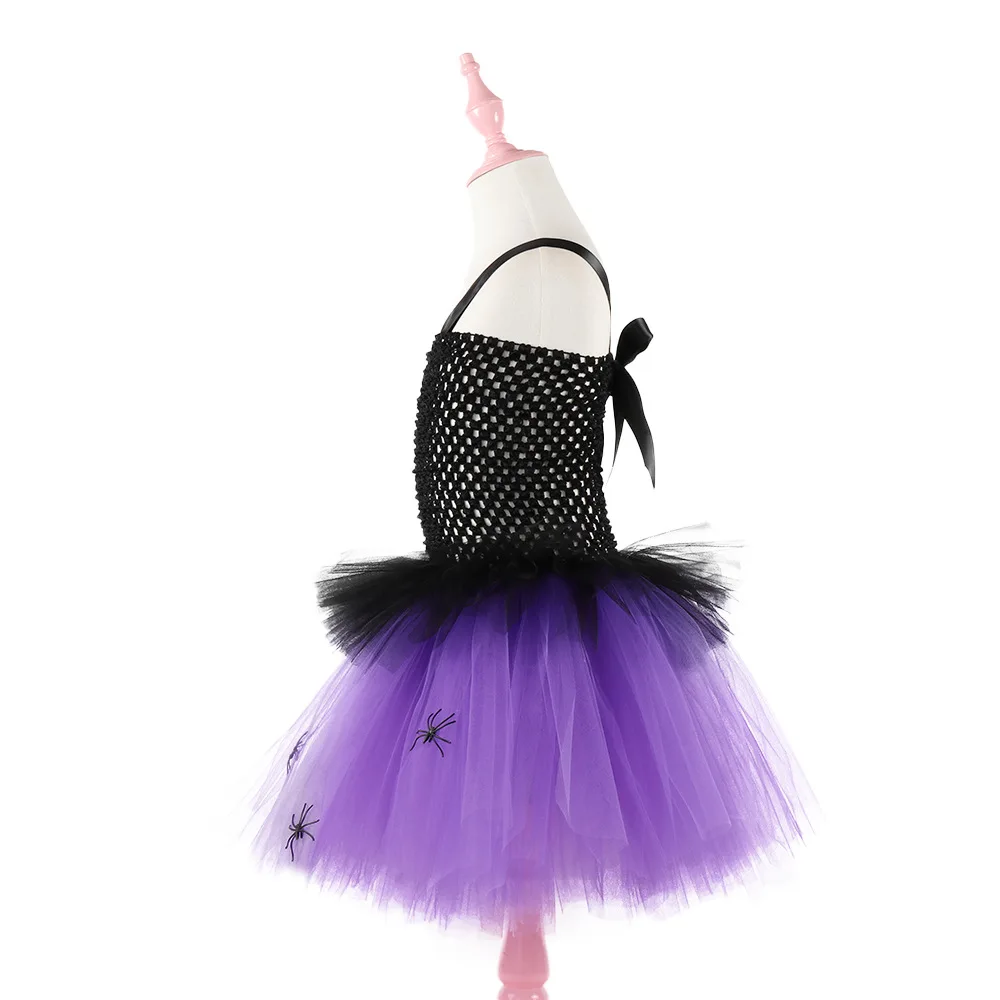Костюм Человека-паука на Хэллоуин для девочек Платье малышей Карнавальный