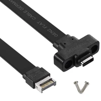 usb 3 1 front panel type e to type c extension cable gen 2 10 gbits internal adapter cablewith 2 screws 50cm