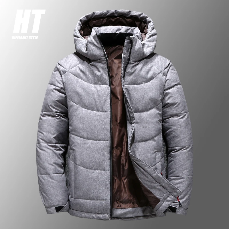 

Куртка-пуховик Мужская, на утином пуху, теплая, Зимняя