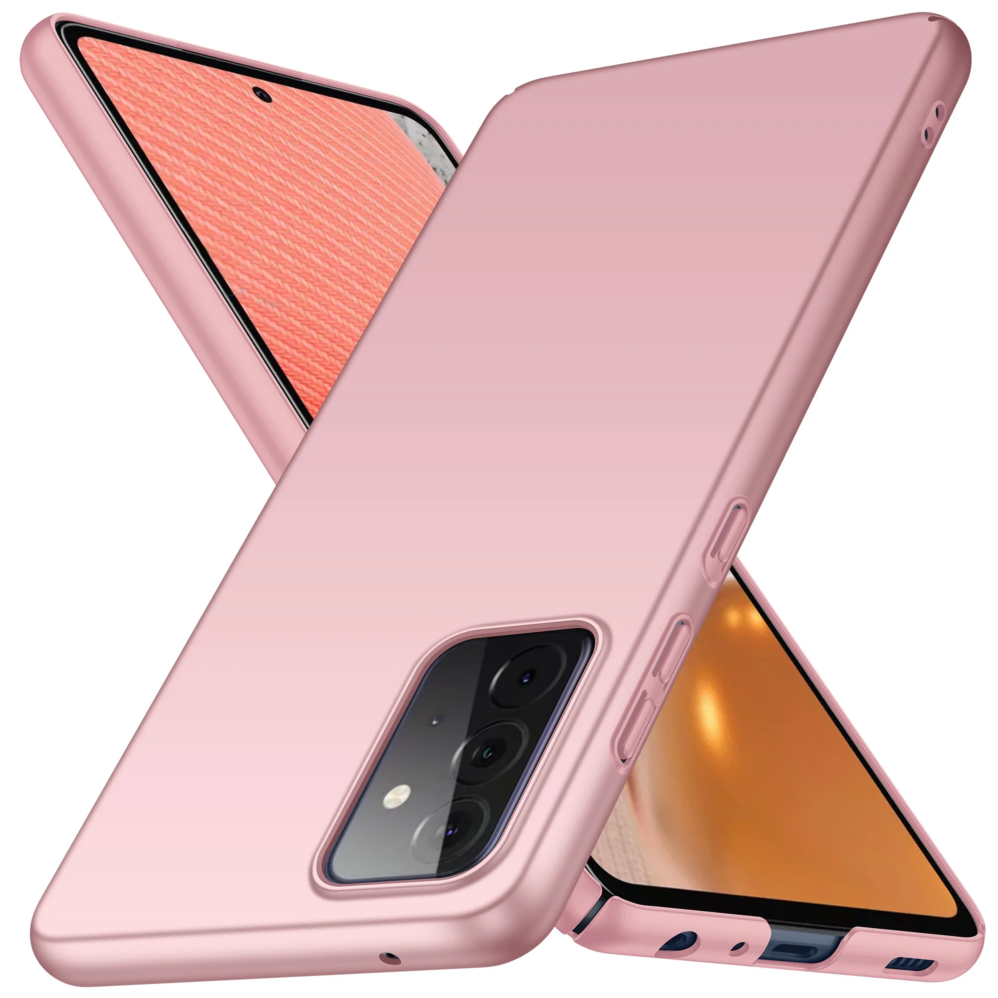 

For Samsung Galaxy A72/A52 Slim Colorful Rubber Frosted Matte Plastic Hard Cover Case For Samsung Galaxy A72/A52