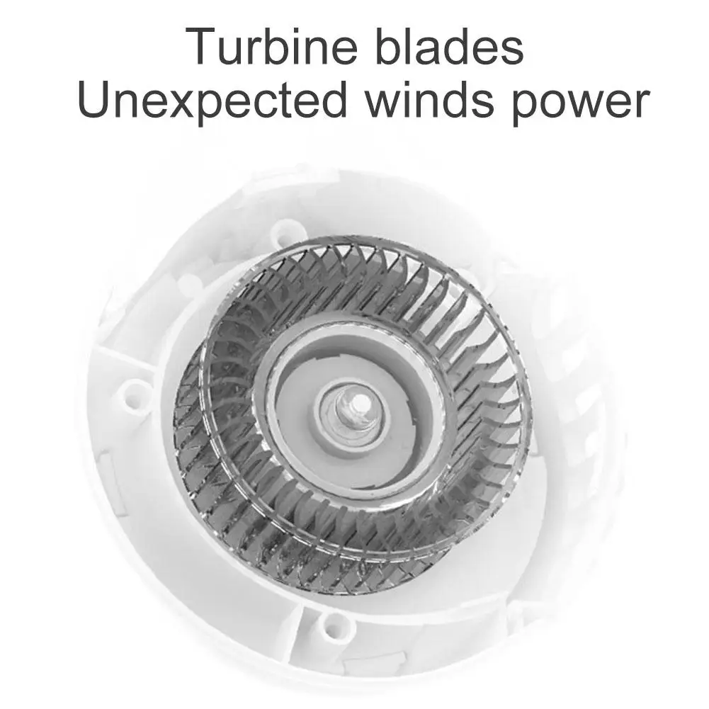

Mini fan vaneless turbo handheld USB rechargeable wearable portable table fan rotating strap