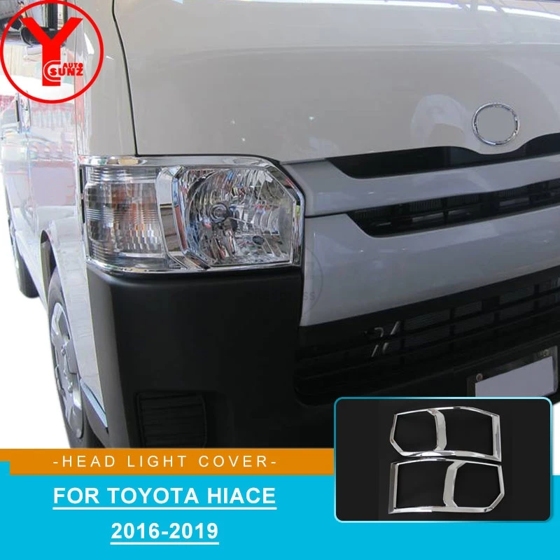 YCSUNZ хромированная крышка фары для hiace van ABS автомобильные запчасти аксессуары