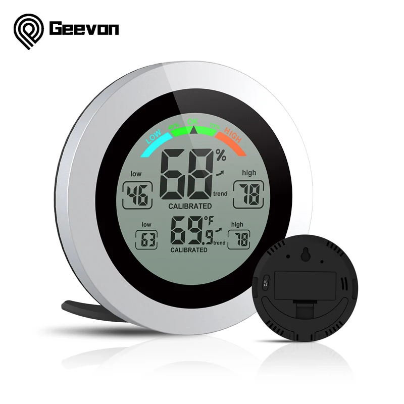 geevon temperature and humidity gauge indoor digital mini hygrometer monitor indicator home room weather station free global shipping