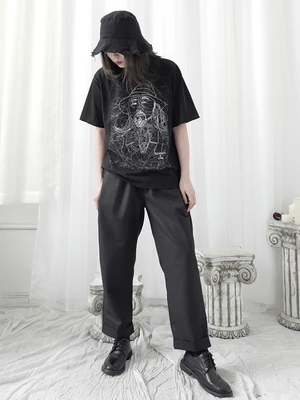 Брюки Yamamoto женские летние тонкие свободные прямые облегающие узкие брюки