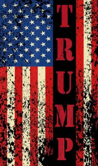 

TRUMP FLAG 90x150cm WITH America Flag, Trending Police, Thin Blue Line