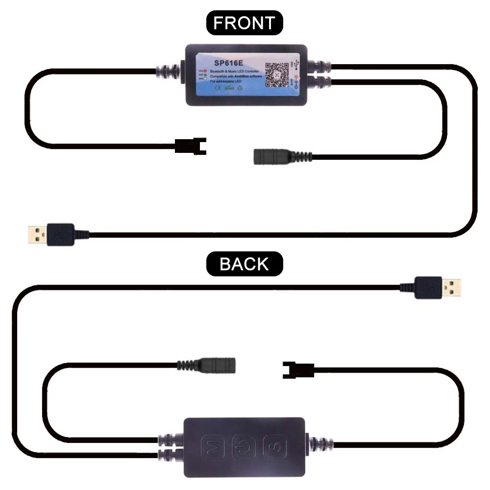 Bluetooth-Контроллер SP616E для подсветки ПК 5 В WS2812B | Освещение