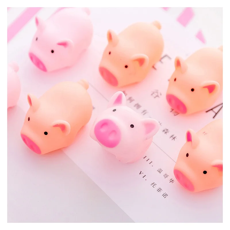 2 шт. Милая имитация розовая свинка со звуком мини мультяшная комната стол