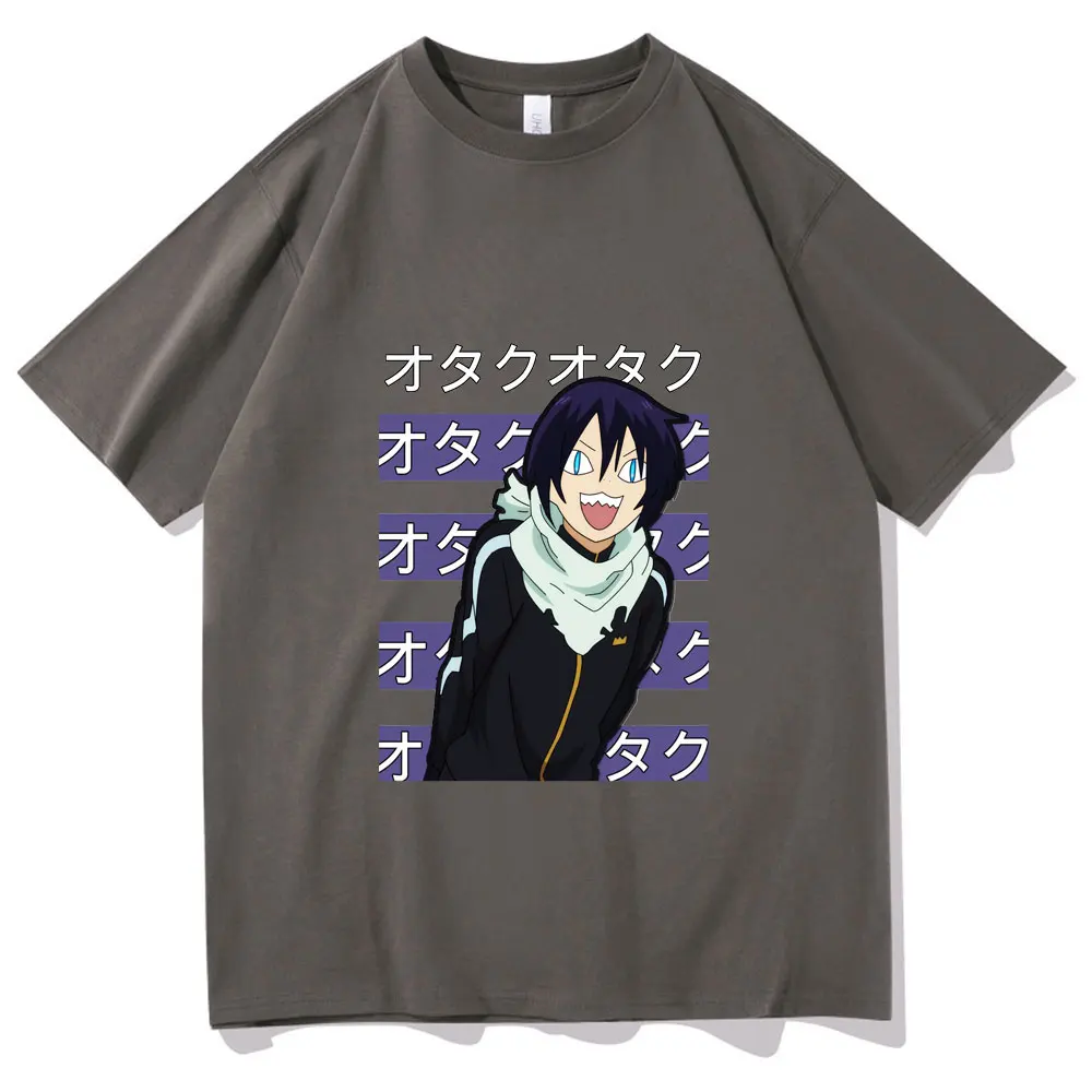 

New Design Japan Anime T-shirt Funny Aesthetic Noragami Yato Tshirt Men Women Harajuku Tshirt Men's Hip Hop Tee Summer Clothes