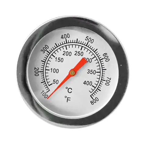 Термометр для барбекю, градусник из нержавеющей стали для гриля, с двойным датчиком температуры от 50 до 400 градусов