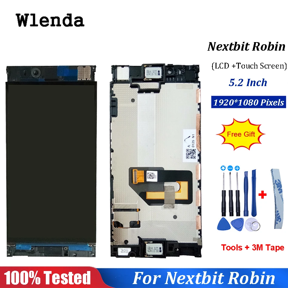 ЖК дисплей и сенсорный экран для Nextbit Robin 5 2 дюйма запасные части аксессуаров +