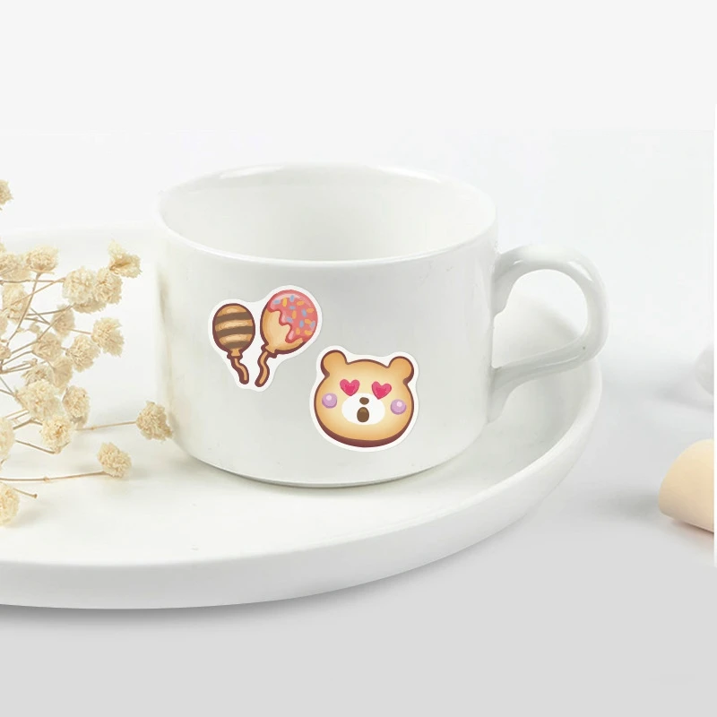 40 шт./упак. шоколад Медведи Высечки Скрапбукинг ПВХ наклейки Набор сделай сам для