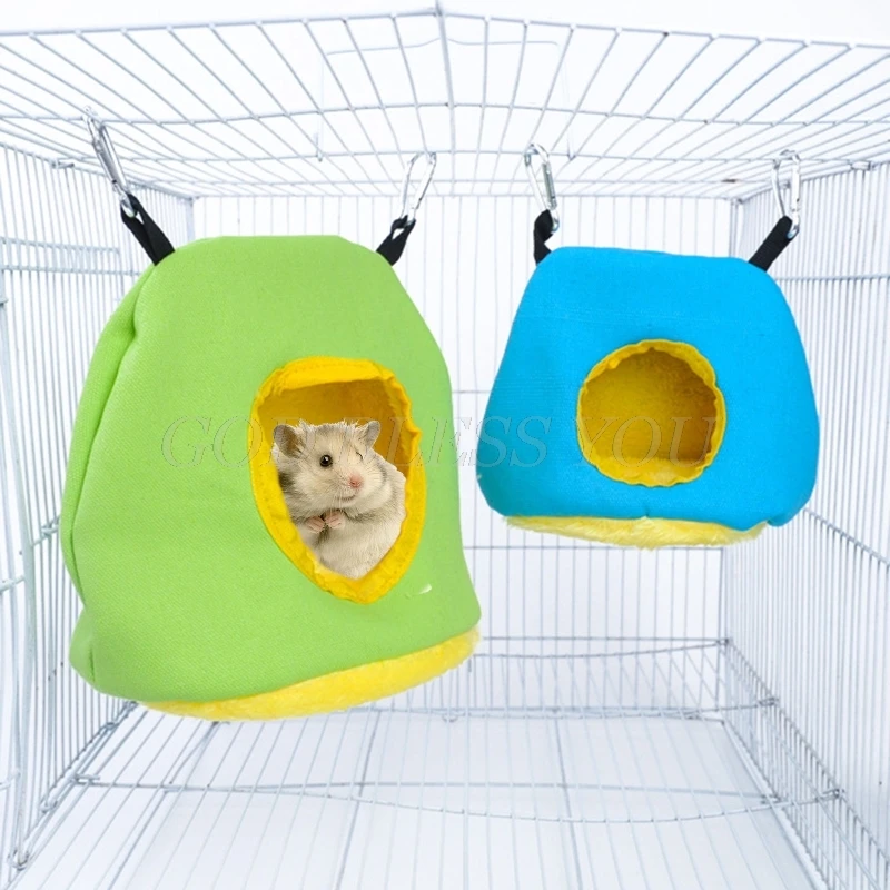 Warm Soft Plush Birds Bed House Hut Hanging Cage Hamster Parrot Hammock Autumn Winter Thicken Nest Drop Shipping | Дом и сад